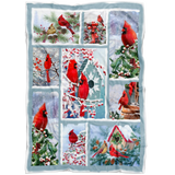 Cardinal Christmas Blanket