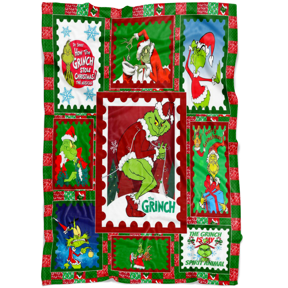 The Grinch Christmas Blanket