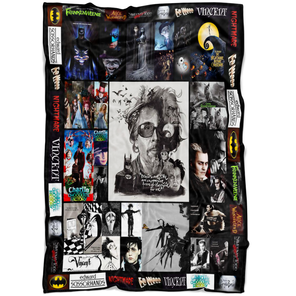 Tim Burton's Movies Blanket copy
