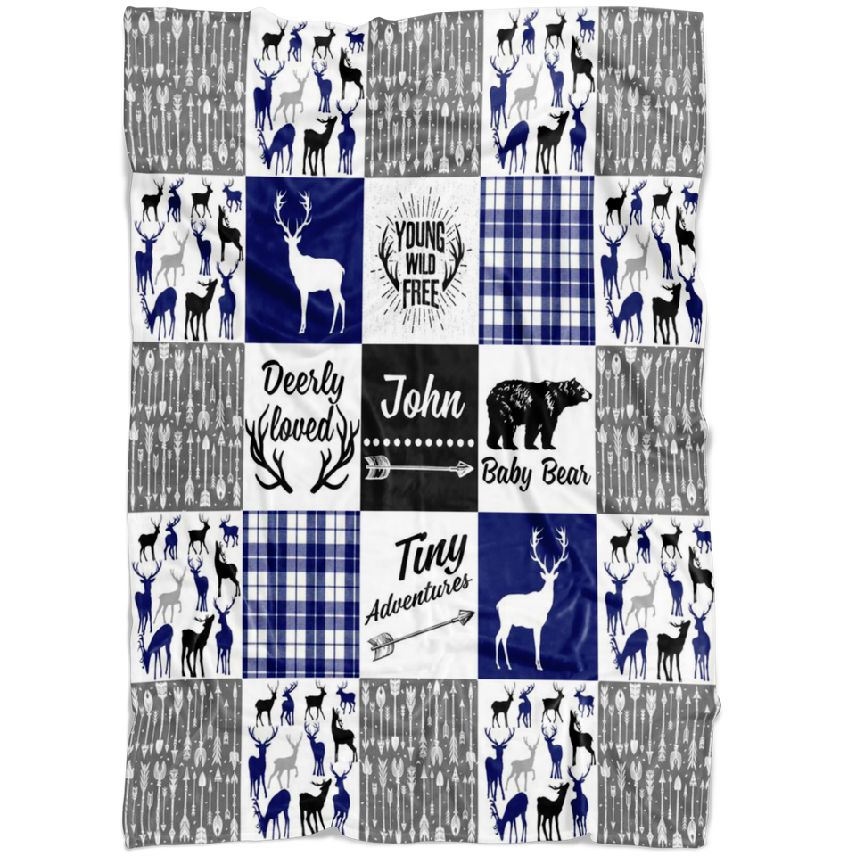 Tribal Baby Woodland Theme Minky 2