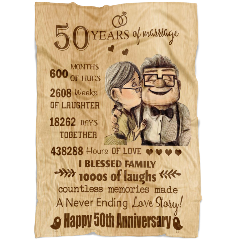 50th Anniversary Wedding Blanket