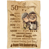 50th Anniversary Wedding Blanket
