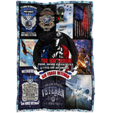 Proud Air Force Veteran Blanket