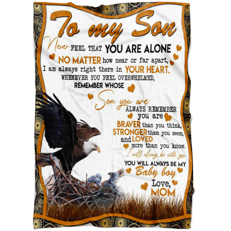 To My Son Blanket - Eagle