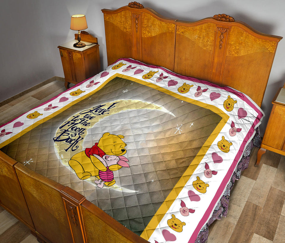 Pooh Blanket I love you to the Moon and back copy