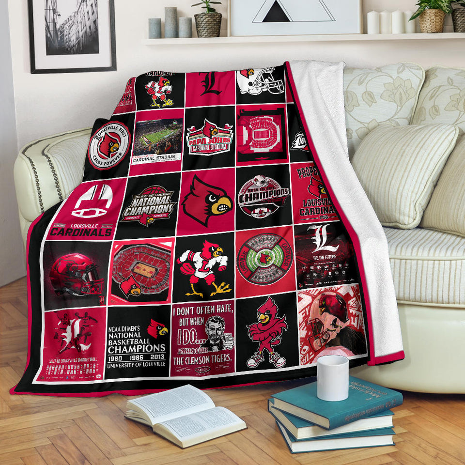 Louisville Cardinals Blanket