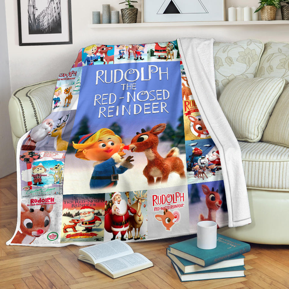 Rudolph The Red Nosed Reindeer Blanket