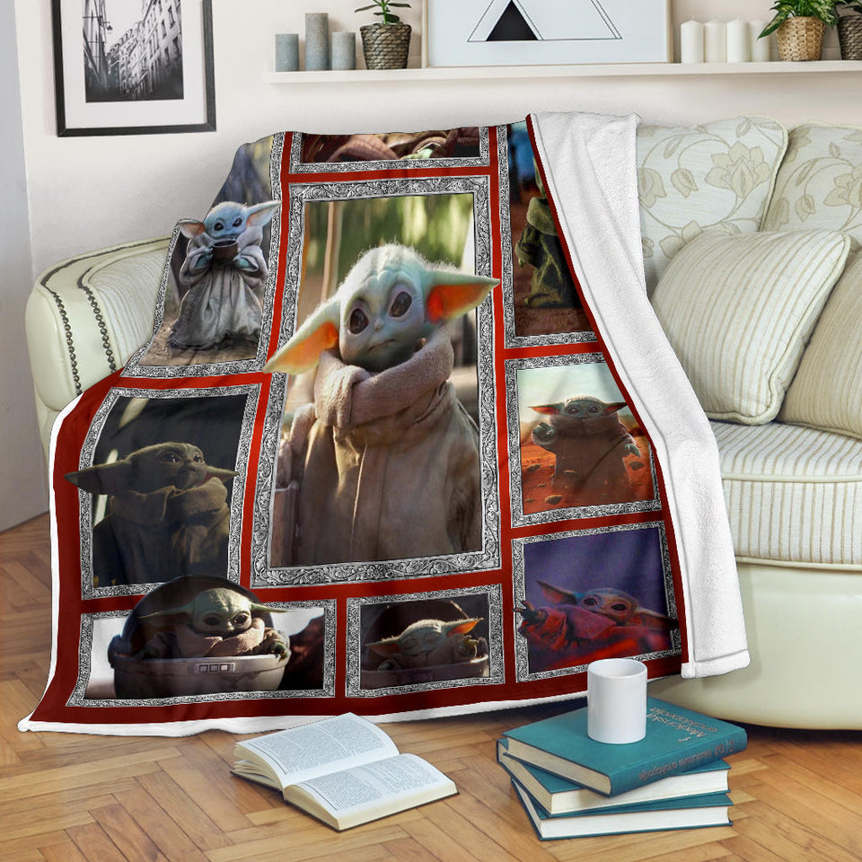 Baby Y-oda Blanket, Funny Blanket, Birthday Blanket Gift Idea for Men Women, Blanket Fit Couch Bed Sofa for Adult Child (Cozy Plush Fleece Blanket - 60"x80") PL