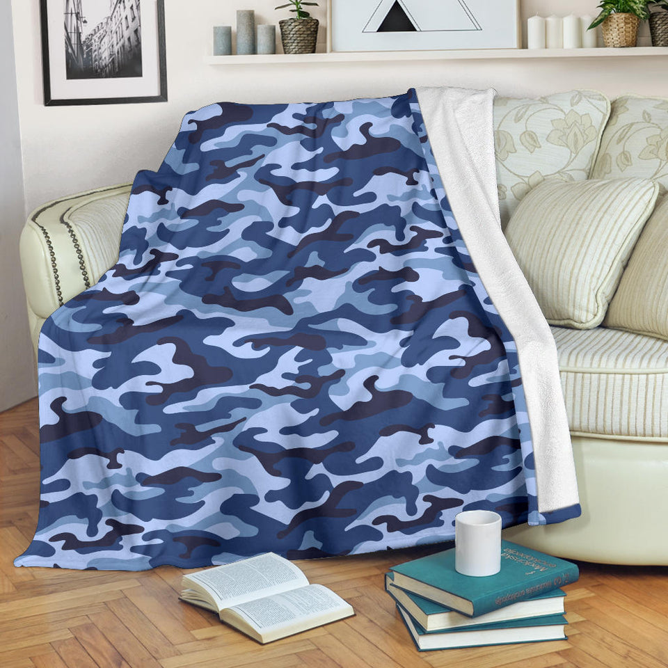 Blue Camouflage Camo Pattern