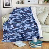 Blue Camouflage Camo Pattern