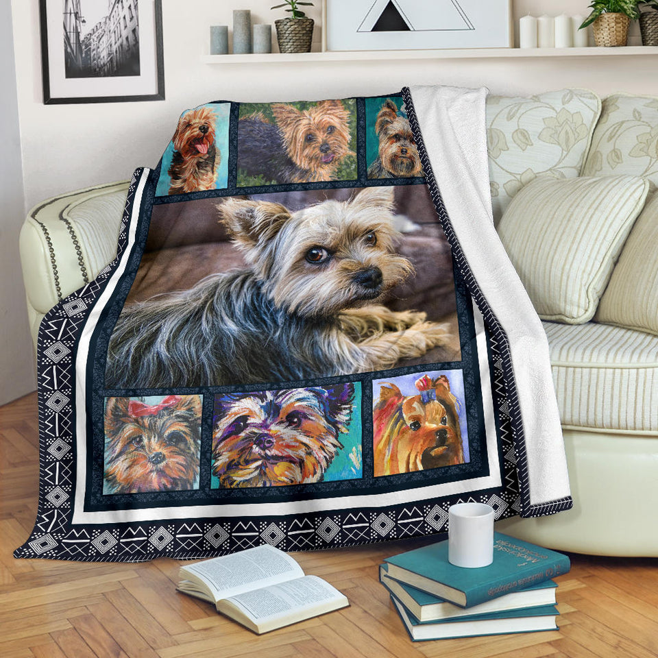 Yorkshire Terrier Dog Blanket
