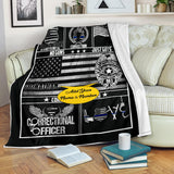 Corrections Officer Thin Silver Grey Gray Line American Flag2