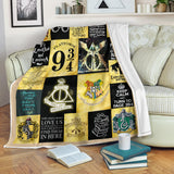 Harry Potter Blanket, Harry Potter Quilt - Cozy Plush Fleece, Sherpa Blanket - PL