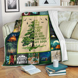 Milestone Blanket, Mountain Blanket - and Into The Forest I Go to Lose My Mind and Find My Soul Blanket - PL