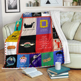 Mr.Jyotis Friends Blanket - We were On a Break Moo Point They Donâ€™t Know That We Know They Know We Know Pivot Cozy Plush Fleece Blanket One Size/White (60"x80") PL
