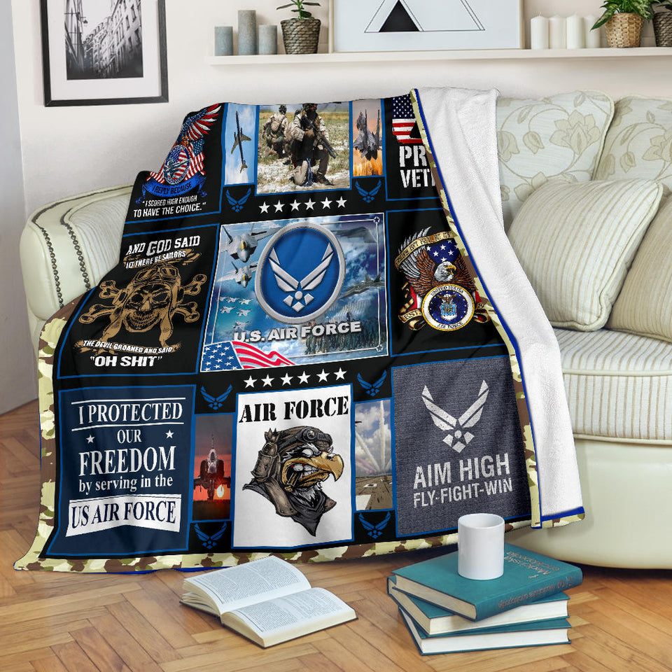 Airforce Veteran Blanket