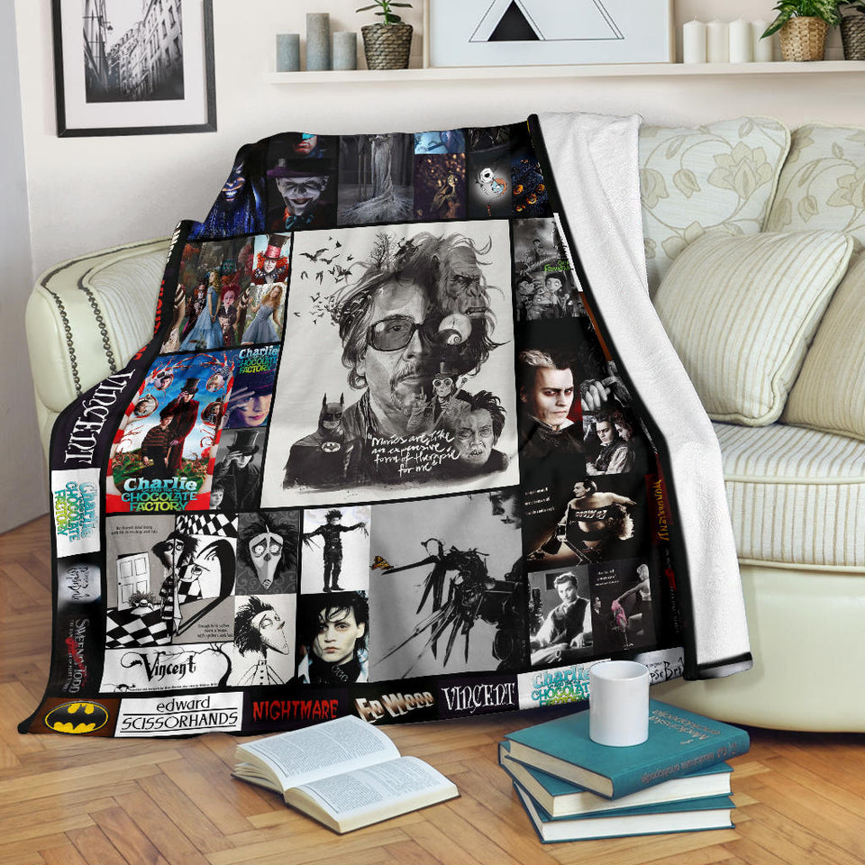 Tim Burton's Movies Blanket copy