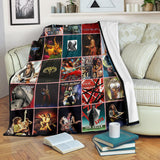 Van Halen Fleece Sherpa Throw Blanket Quilt