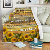 to My Wife Blanket, to My Wife You are Braver Than You Believe Custom Fleece Sherpa Blanket Fan Romantic Gift for Lover Wife, Gift for Wife Mother's Day  - PL
