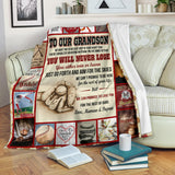 Baseball Grandson Blanket copy