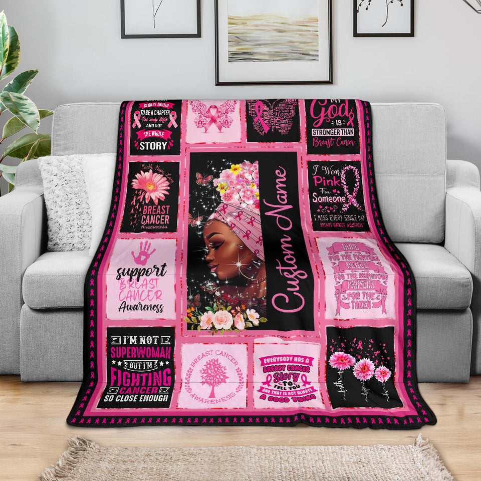 Breast Cancer Awareness Hopes Throw Blanket1 copy