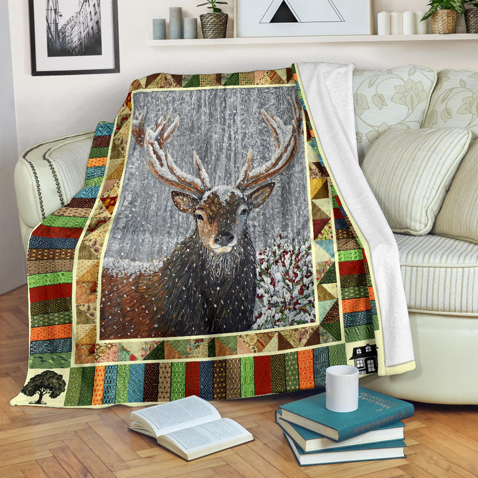 The Deer King Of Hunter Blanket