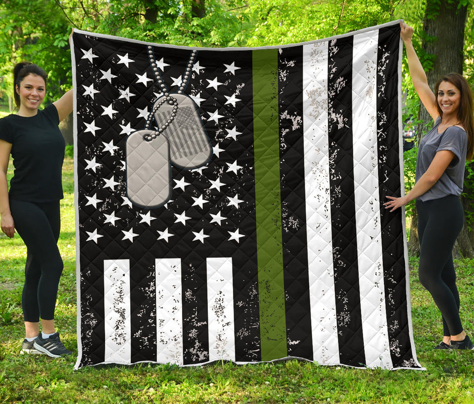 US Military Soldier Veteran Thin Green Line