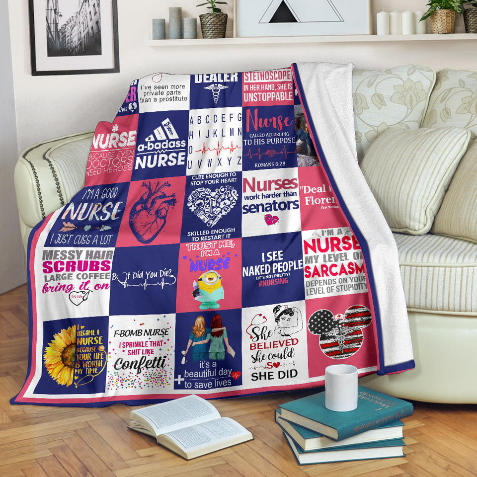 Nurse Blanket Nurse Quotes Quilt