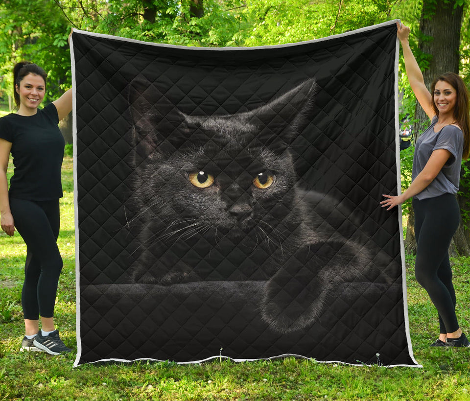 black cat quilt