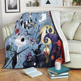 Nightmare Before Christmas Kingdom Fabric Blanket
