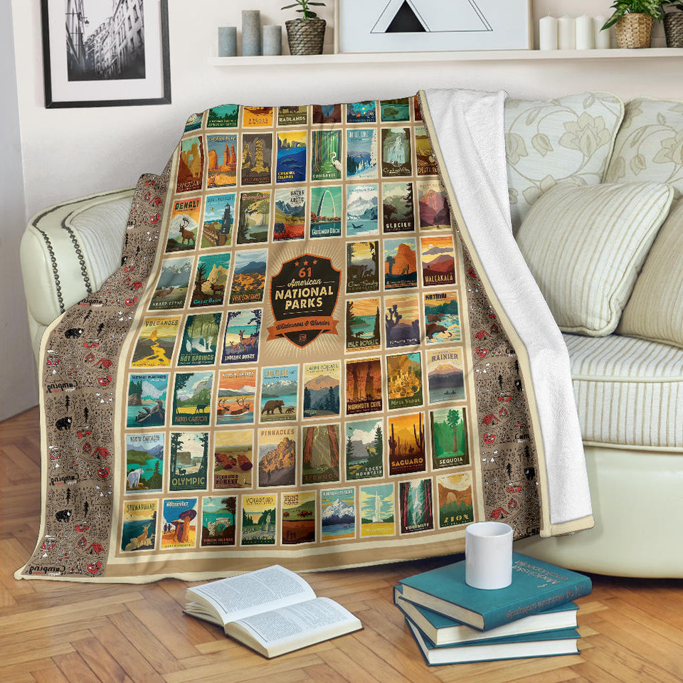 National Parks 61-piece Quilt Blanket