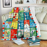 Dr.seuss Books Blanket Version 2