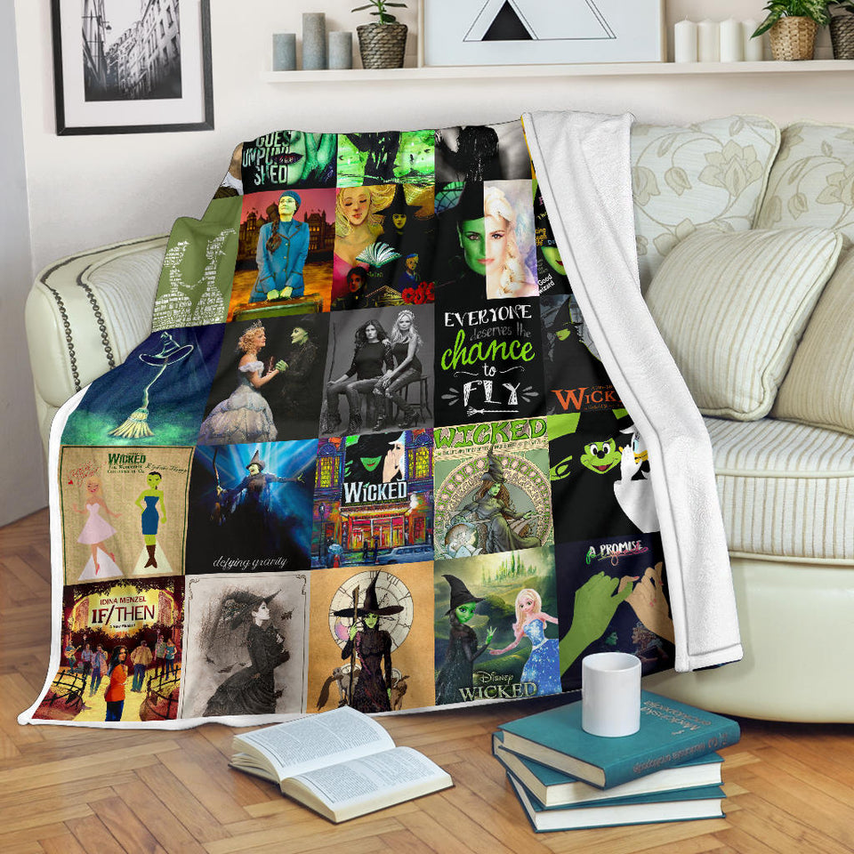 Wicked Blanket Wicked the Musical on Broadway Quilt
