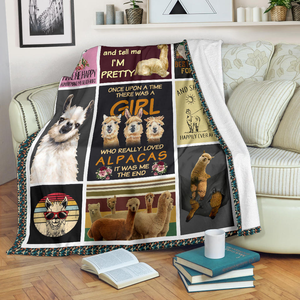 Love alpaca blanket