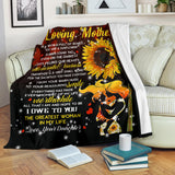 to My Love Mother from Daughter Sherpa Fleece Blanket