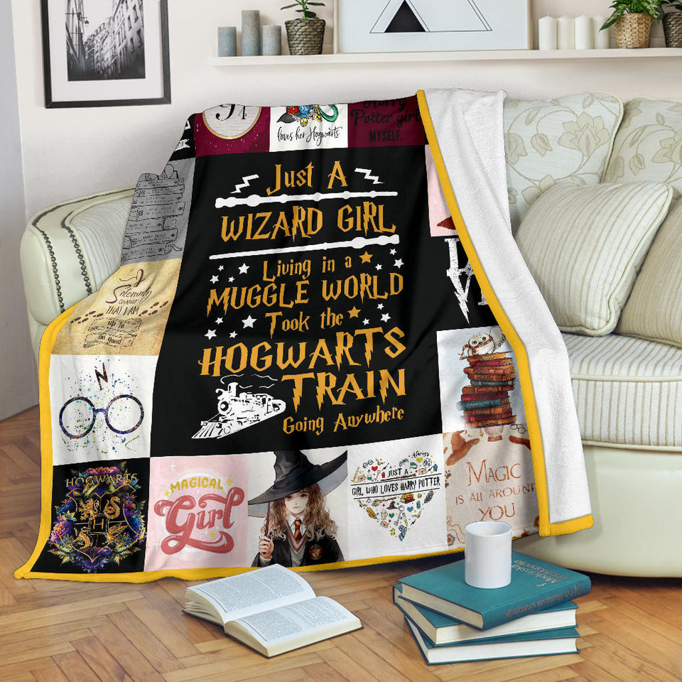 Harry Potter - Just a Wizard girl Blanket