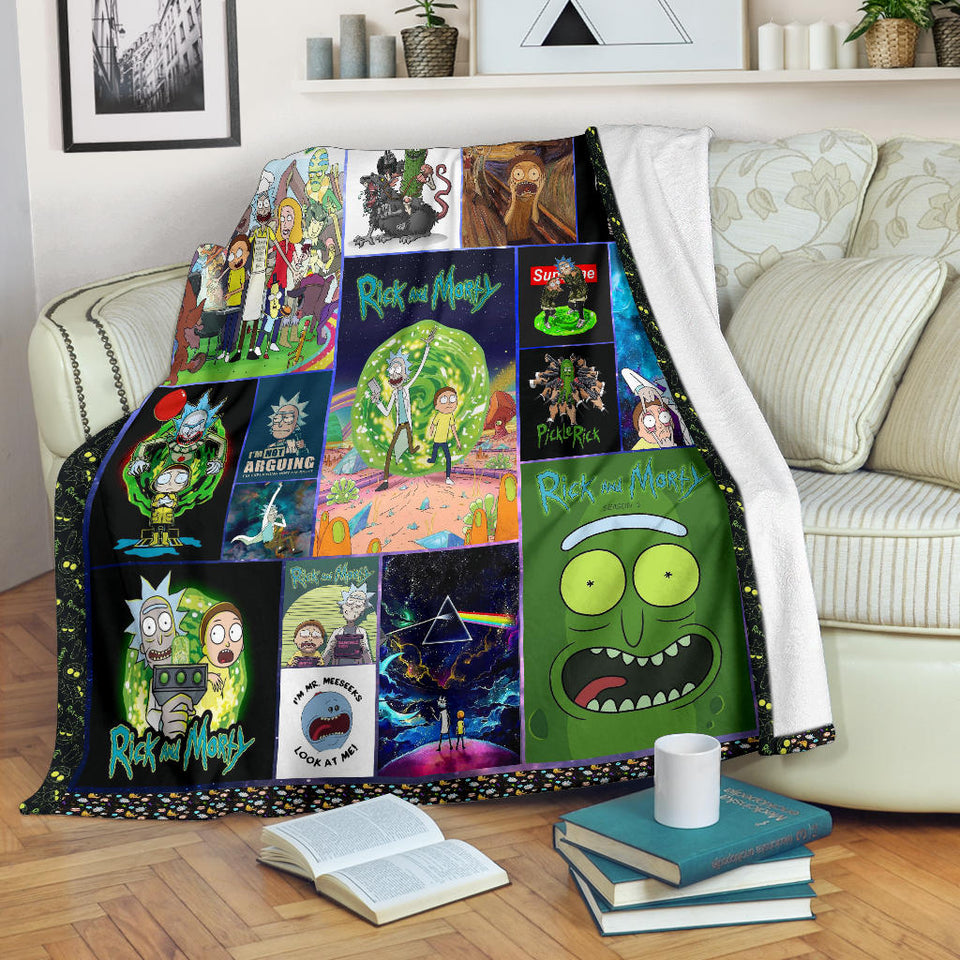 Rick and Morty Blanket