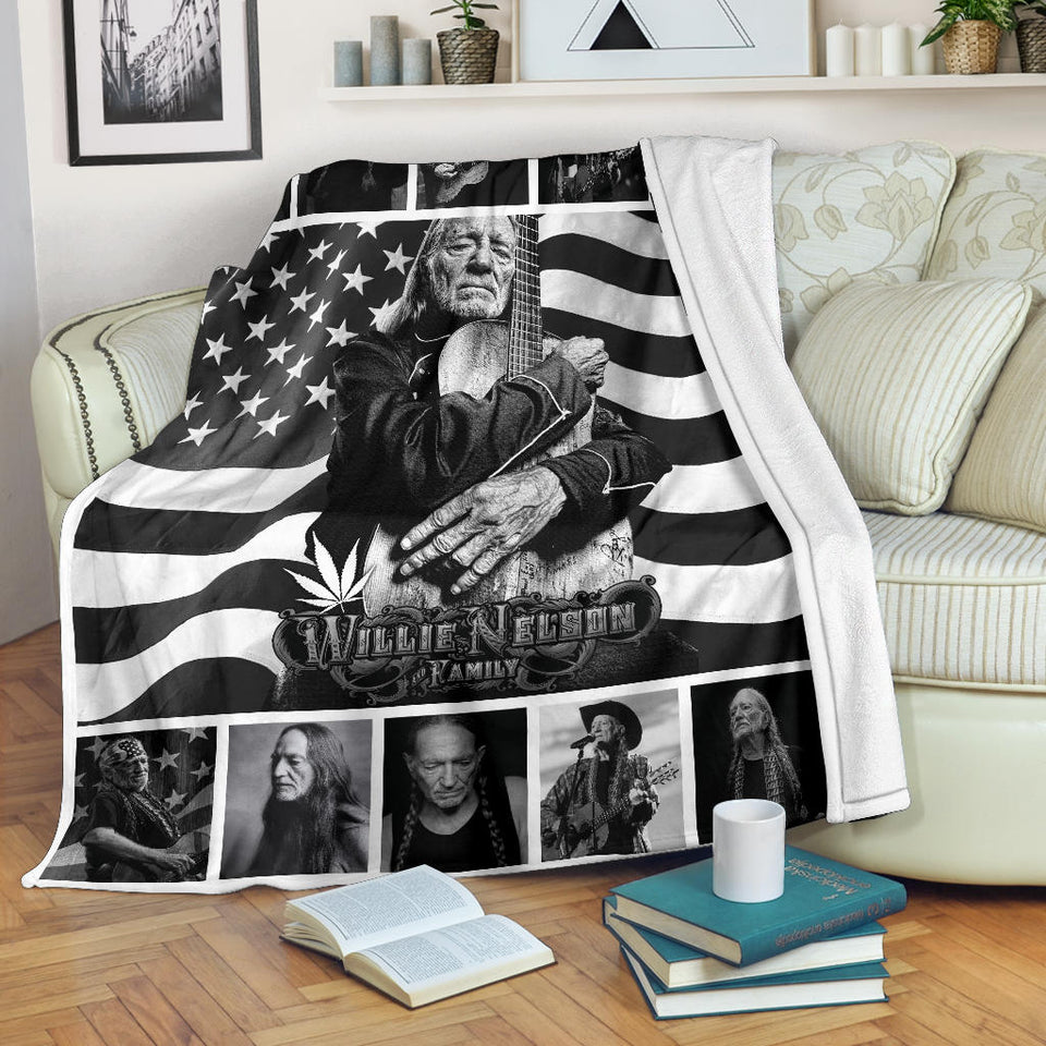 Willie Nelson Black And White Quilt copy