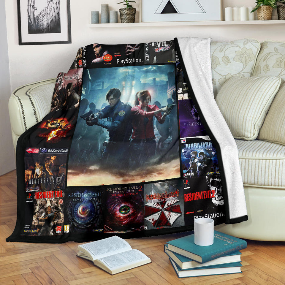 RESIDENT EVIL 3D Quilt Blanket