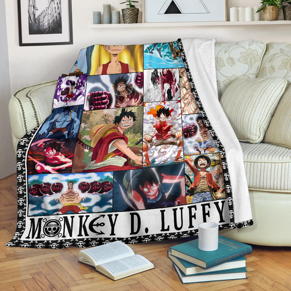 One Piece Luffy Anime For Fans 3D Throw Blanket