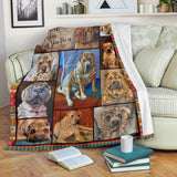 Shar-Pei Dog Blanket Shar-Pei Love Quilt