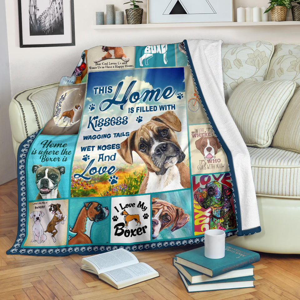 I Love My Boxer Blanket copy