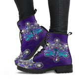 Green Dragonfly, Lace Up Boots, Handmade Boots, Vegan Leather, Chakra, Spiritual, Festival Boots, Forest Nature, Rain Boots, Classic Boot