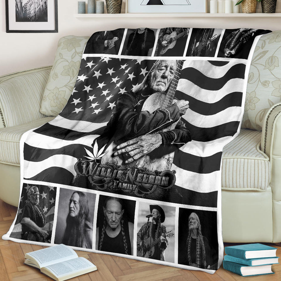 Willie Nelson Black And White Quilt copy