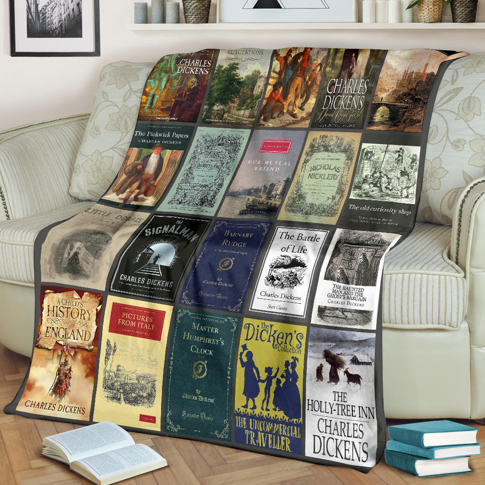 Charles Dickens Books Quilt copy