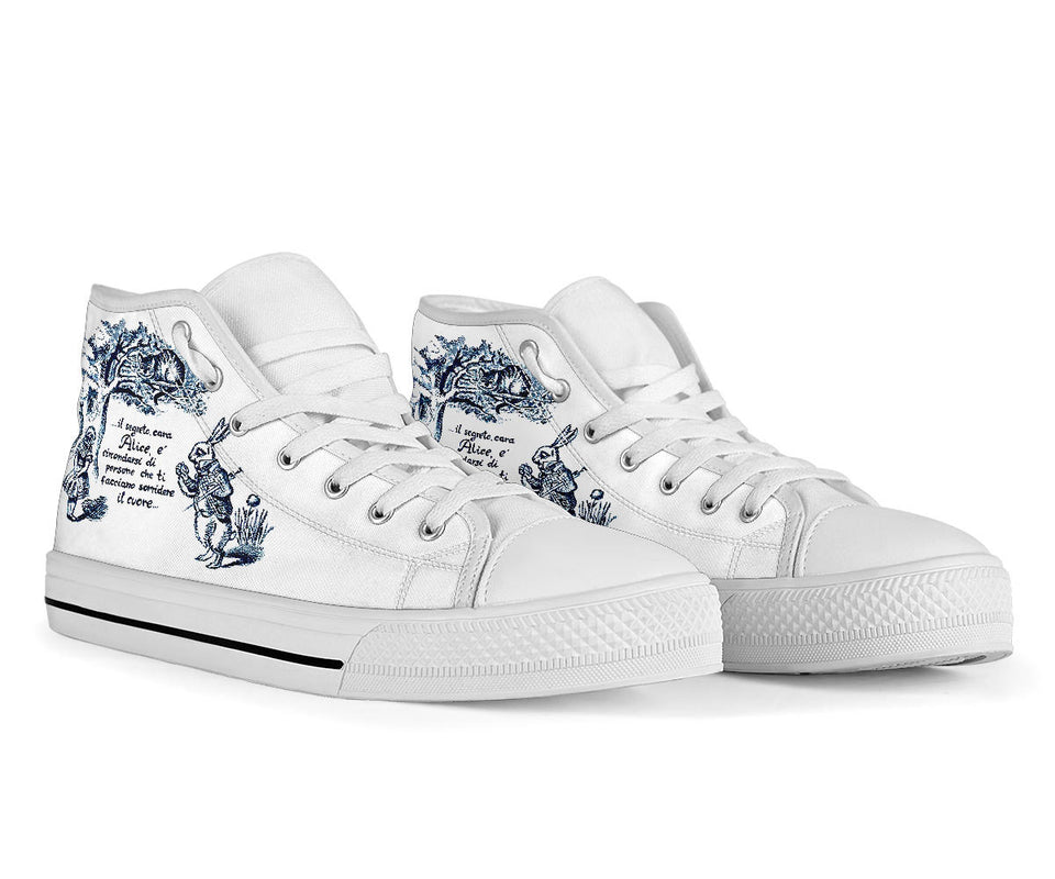 Hand-painted Converse All Star sneakers, custom Alice in Wonderland