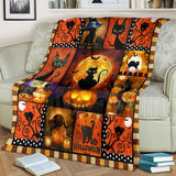Halloween Cat Blanket Fleece