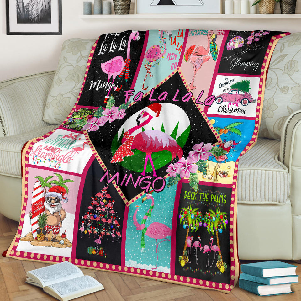 A Very Pink Christmas Blanket