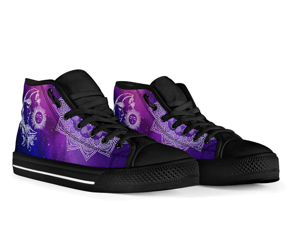 Sun Moon, Handcraft Boots high top