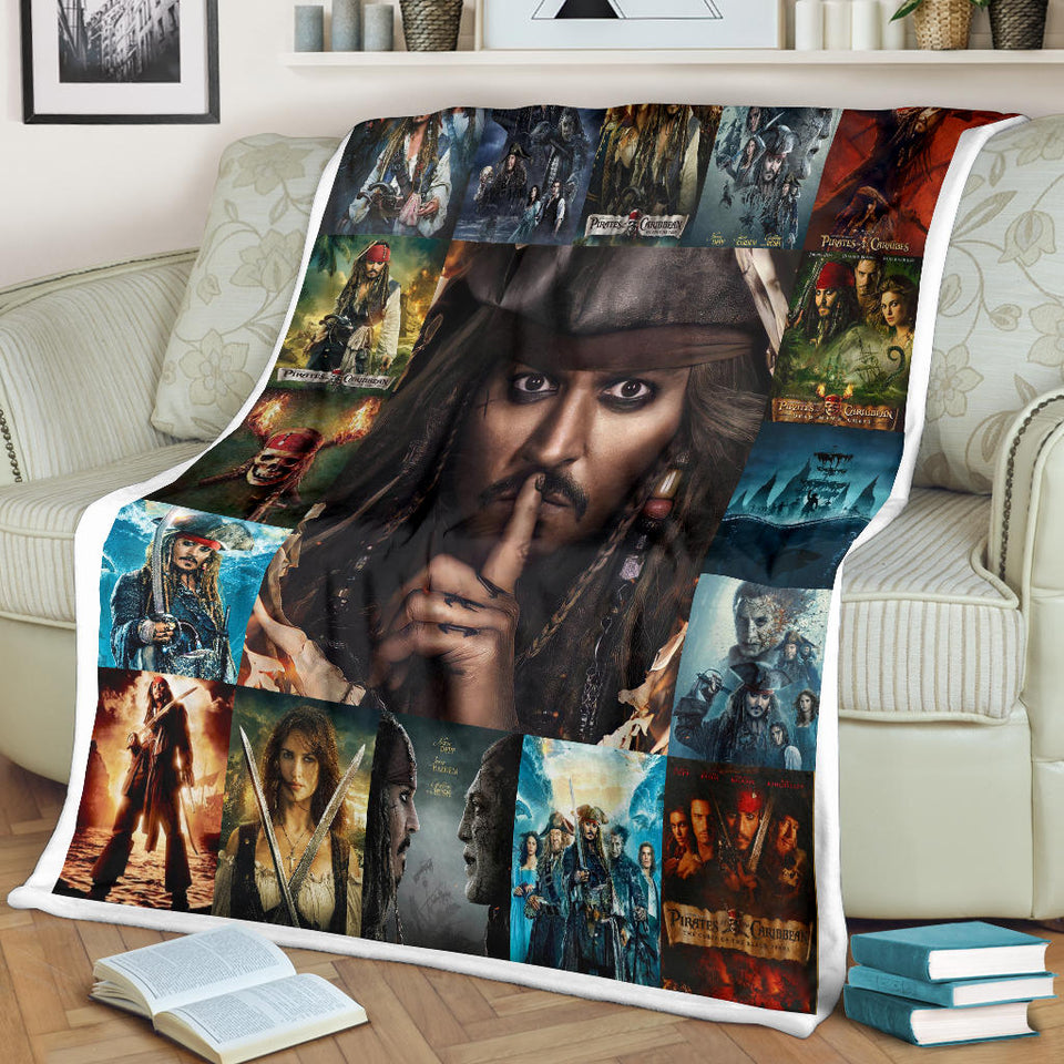 Pirates of the Caribbean Blanket Jack Sparrow